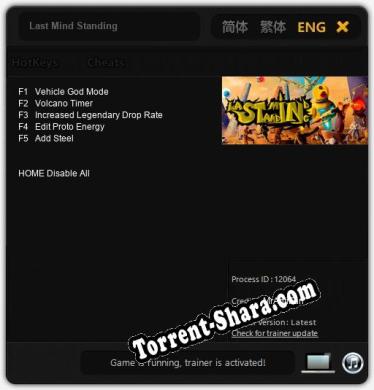 Трейнер для Last Mind Standing [v1.0.7]