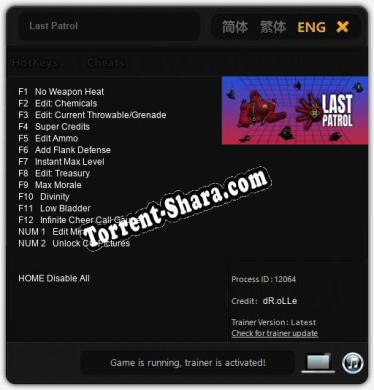 Last Patrol: Читы, Трейнер +14 [dR.oLLe]