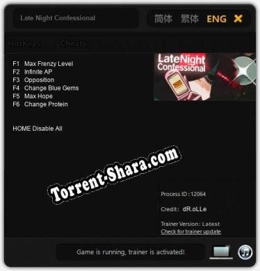 Трейнер для Late Night Confessional [v1.0.2]