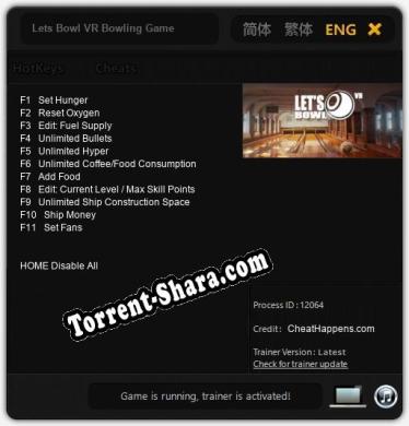 Lets Bowl VR Bowling Game: Читы, Трейнер +11 [CheatHappens.com]