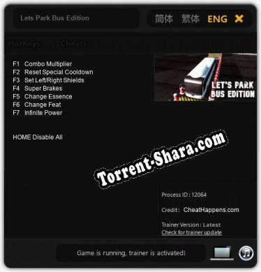 Lets Park Bus Edition: Читы, Трейнер +7 [CheatHappens.com]