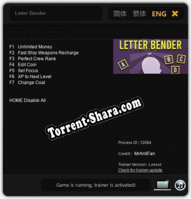 Letter Bender: Читы, Трейнер +7 [MrAntiFan]