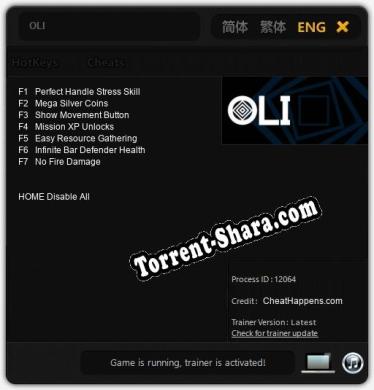 OLI: ТРЕЙНЕР И ЧИТЫ (V1.0.31)