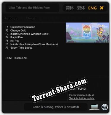 Lilas Tale and the Hidden Forest: Трейнер +7 [v1.8]