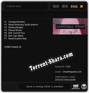 Liminal Void: Читы, Трейнер +7 [CheatHappens.com]
