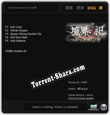 Трейнер для Лиминальный обряд [v1.0.9]