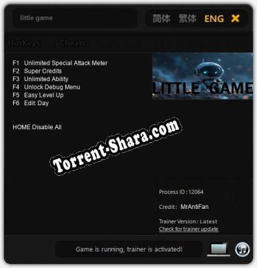 Трейнер для little game [v1.0.9]