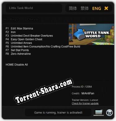 Little Tank World: Читы, Трейнер +8 [MrAntiFan]