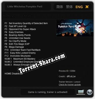 Little Witchelsa Pumpkin Peril: ТРЕЙНЕР И ЧИТЫ (V1.0.72)