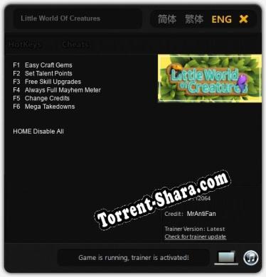 Little World Of Creatures: Трейнер +6 [v1.4]