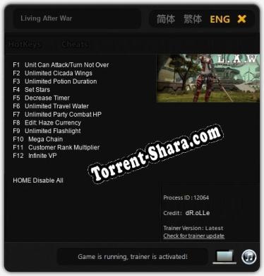 Living After War: ТРЕЙНЕР И ЧИТЫ (V1.0.38)