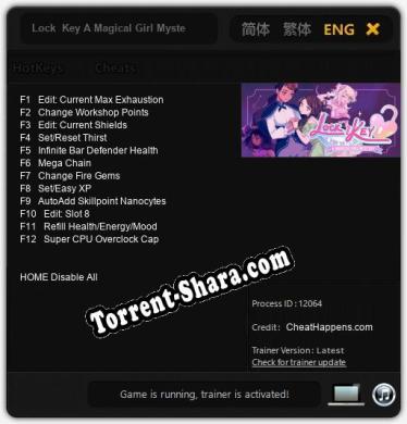 Lock  Key A Magical Girl Mystery: Читы, Трейнер +12 [CheatHappens.com]