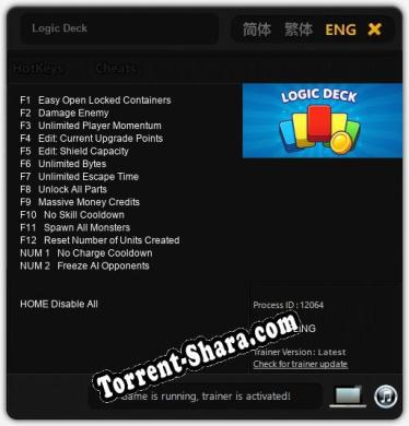Logic Deck: ТРЕЙНЕР И ЧИТЫ (V1.0.65)