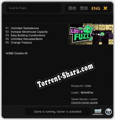 Lost in Fuzz: ТРЕЙНЕР И ЧИТЫ (V1.0.83)