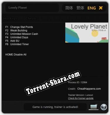 Lovely Planet: ТРЕЙНЕР И ЧИТЫ (V1.0.96)