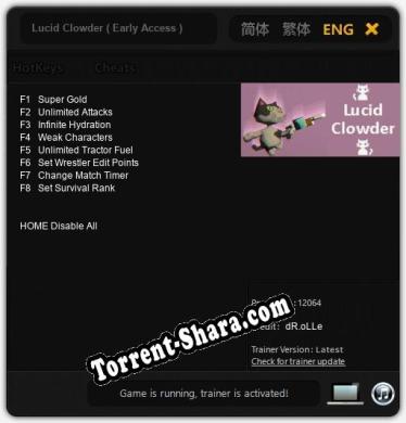 Lucid Clowder ( Early Access ): Читы, Трейнер +8 [dR.oLLe]