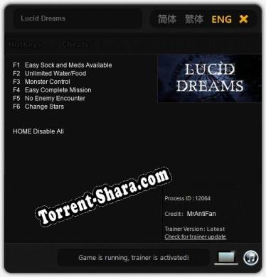 Lucid Dreams: Трейнер +6 [v1.6]