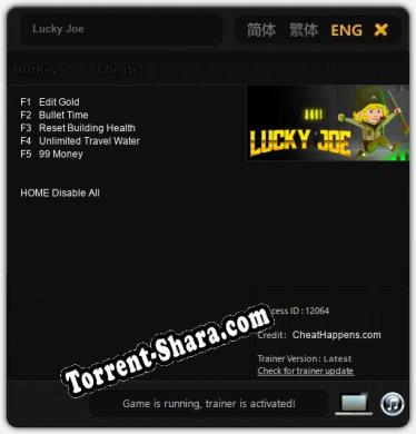 Lucky Joe: ТРЕЙНЕР И ЧИТЫ (V1.0.40)