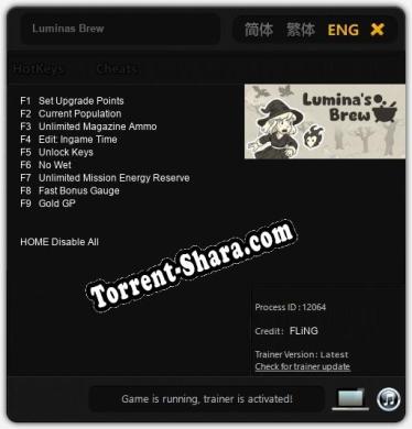 Luminas Brew: Читы, Трейнер +9 [FLiNG]