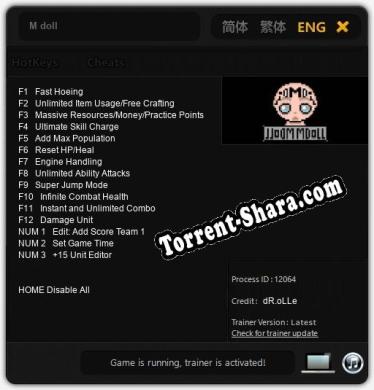 M doll: Трейнер +15 [v1.6]