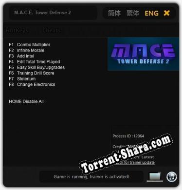 M.A.C.E. Tower Defense 2: Читы, Трейнер +8 [MrAntiFan]