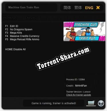 Machine Gun Train Run: Читы, Трейнер +5 [MrAntiFan]