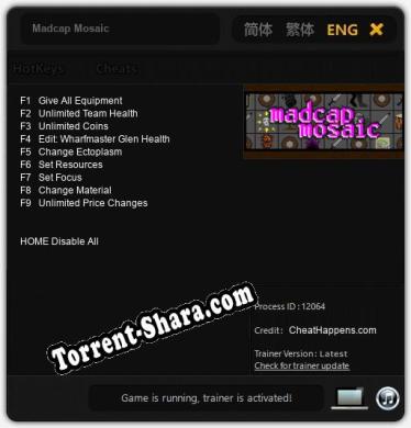 Madcap Mosaic: Читы, Трейнер +9 [CheatHappens.com]