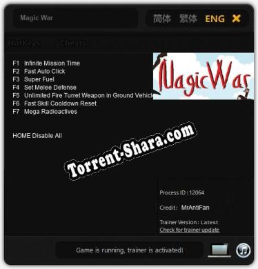 Magic War: Трейнер +7 [v1.1]