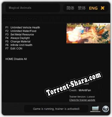 Трейнер для Magical Animals [v1.0.6]