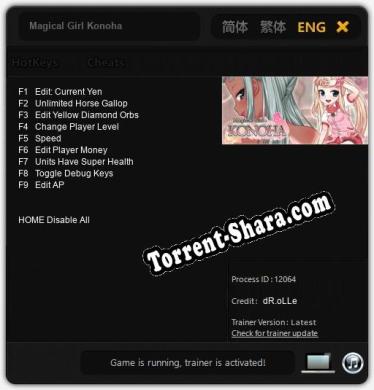 Magical Girl Konoha: ТРЕЙНЕР И ЧИТЫ (V1.0.57)