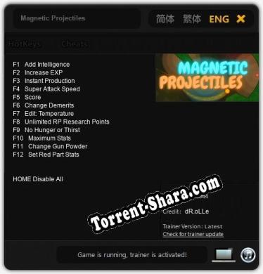 Magnetic Projectiles: Читы, Трейнер +12 [dR.oLLe]