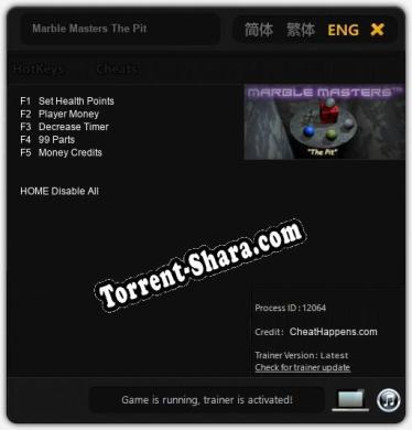 Трейнер для Marble Masters The Pit [v1.0.5]