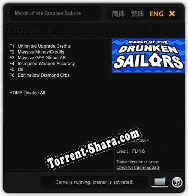 March of the Drunken Sailors: Читы, Трейнер +6 [FLiNG]
