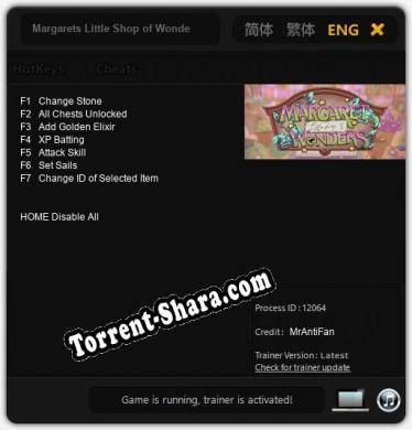 Margarets Little Shop of Wonders: ТРЕЙНЕР И ЧИТЫ (V1.0.56)