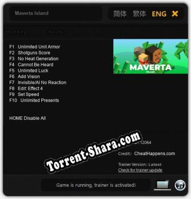 Maverta Island: Трейнер +10 [v1.7]