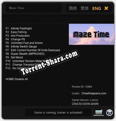 Maze Time: ТРЕЙНЕР И ЧИТЫ (V1.0.4)