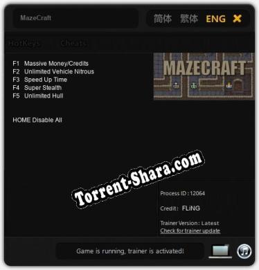 MazeCraft: Трейнер +5 [v1.6]