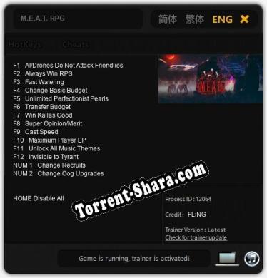 Трейнер для M.E.A.T. RPG [v1.0.3]