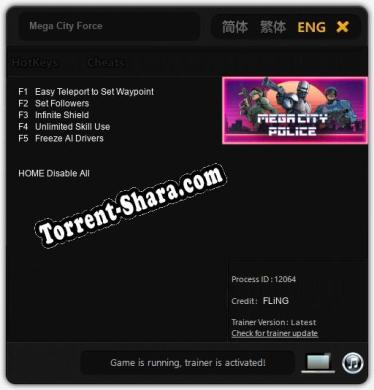 Mega City Force: Читы, Трейнер +5 [FLiNG]