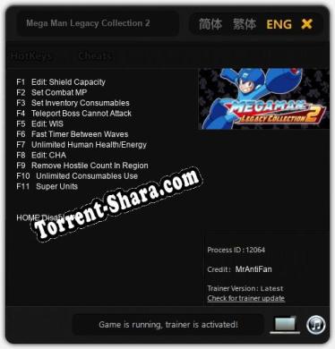 Mega Man Legacy Collection 2: Трейнер +11 [v1.1]