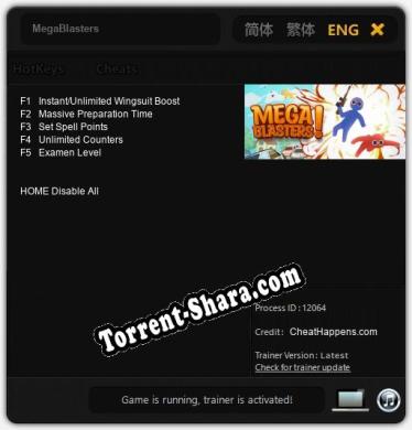 MegaBlasters: ТРЕЙНЕР И ЧИТЫ (V1.0.28)