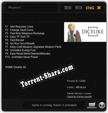 Megaloot: Трейнер +10 [v1.9]