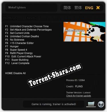 Трейнер для MekaFighters [v1.0.5]