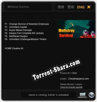 Mellstroy Survivor: ТРЕЙНЕР И ЧИТЫ (V1.0.69)