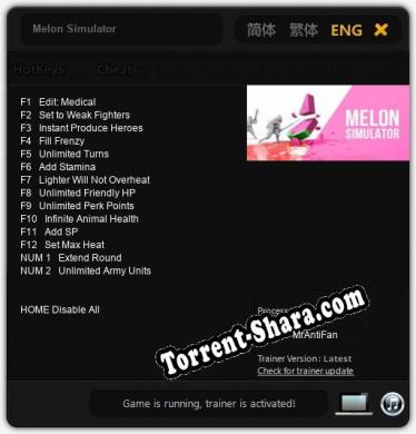 Melon Simulator: ТРЕЙНЕР И ЧИТЫ (V1.0.47)