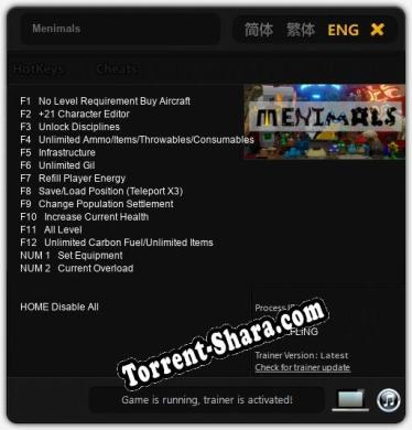 Menimals: Трейнер +14 [v1.6]