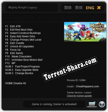 Mighty Knight Legacy: Читы, Трейнер +15 [CheatHappens.com]