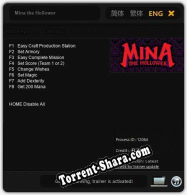 Mina the Hollower: Читы, Трейнер +8 [FLiNG]