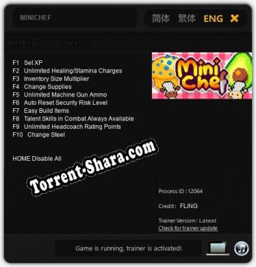 MINICHEF: Трейнер +10 [v1.7]
