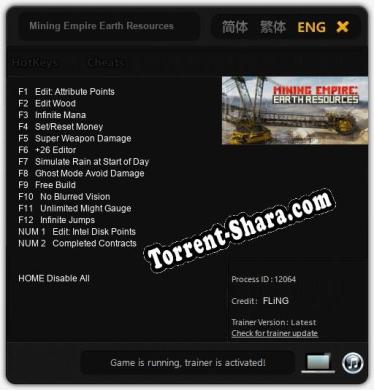 Mining Empire Earth Resources: Читы, Трейнер +14 [FLiNG]